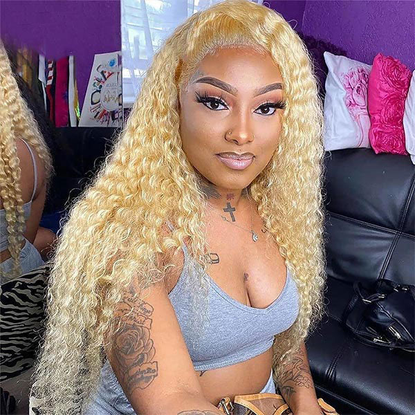 34inch 613 Kinky Curly 13x6 180%